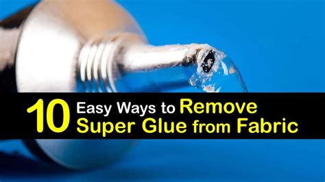 remove super glue from clothes